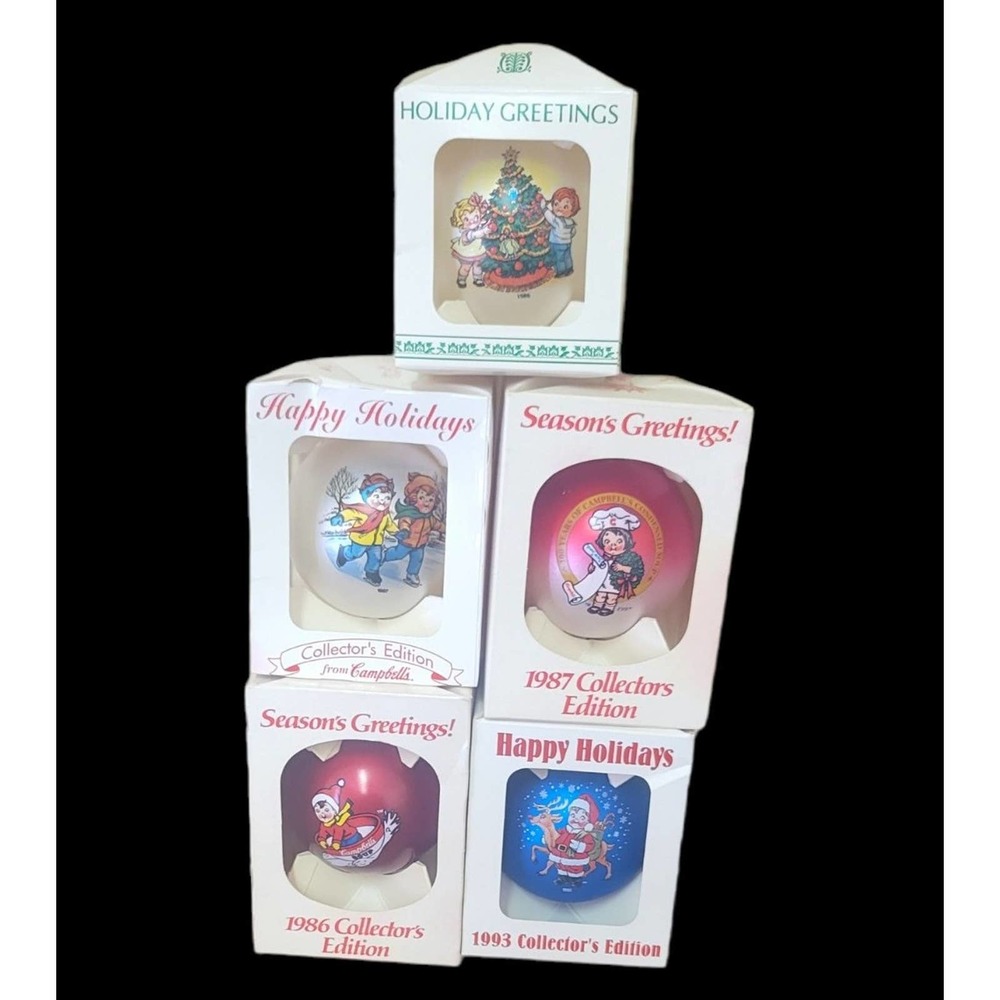 Campbell's Soup Kids Christmas Ornaments Bundle